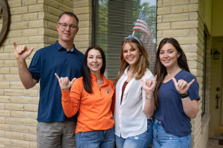 L-R: Aaron, Sallye, Gracie, and Christina Barnes