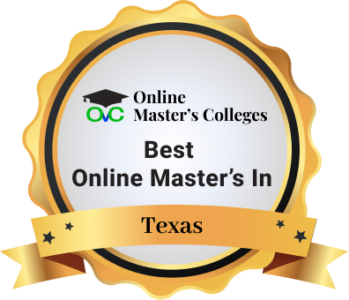 badge of one of the Best Online Master's degrees in Texas