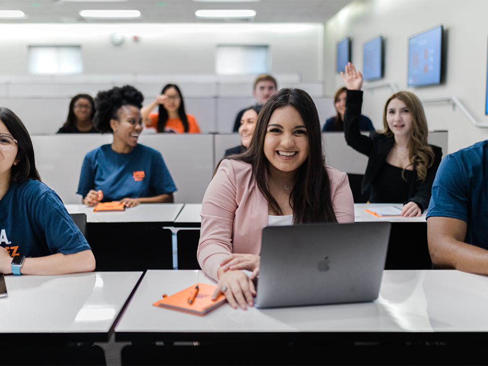 MBA Student with laptop