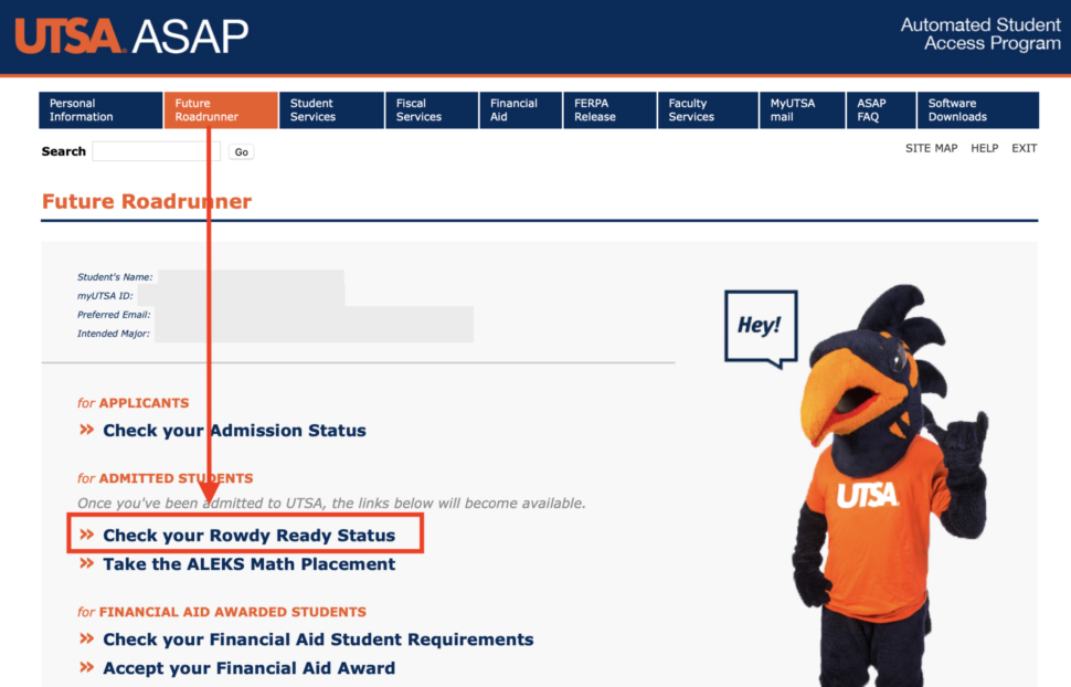 Admitted Transfer Students Next Steps UTSA Online